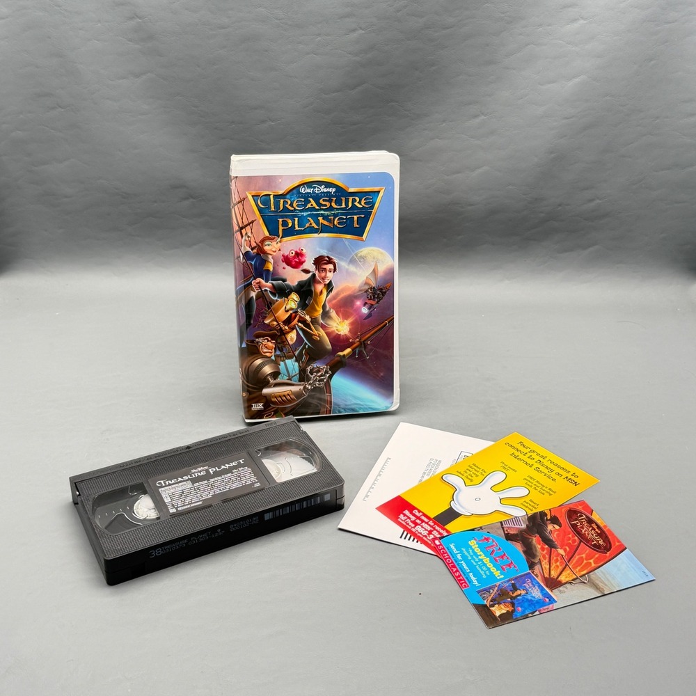 Treasure Planet (VHS, 2003) Clamshell Walt Disney Animated Classic Video Tape